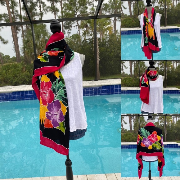 🌺 Gorgeous Alii of Hawaii scarf - Picture 1 of 15